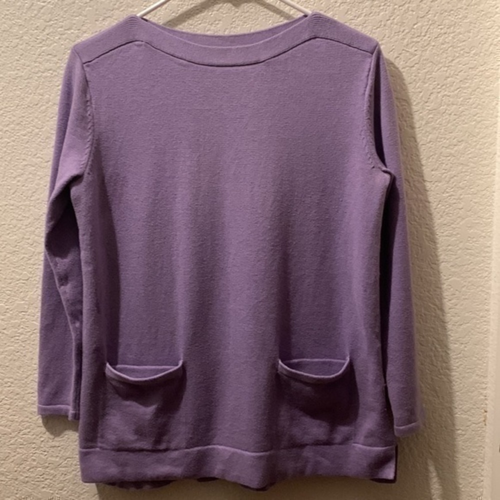 J Jill lavender sweater small - Picture 4 of 8